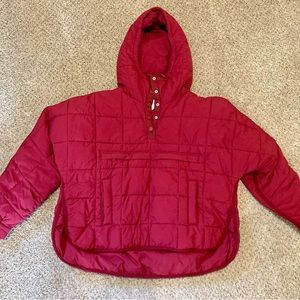 Red free people jacket
